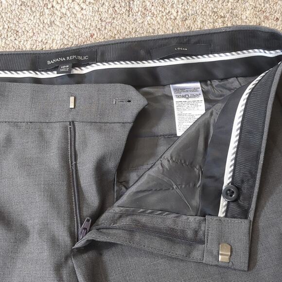 Banana Republic Women's Logan Fit Gray Dress Pants size 10 short - Picture 5 of 8